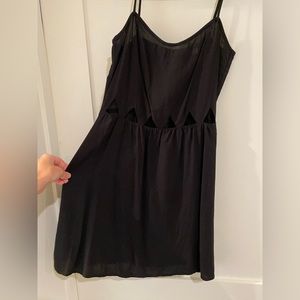 H&M cutout black mini dress